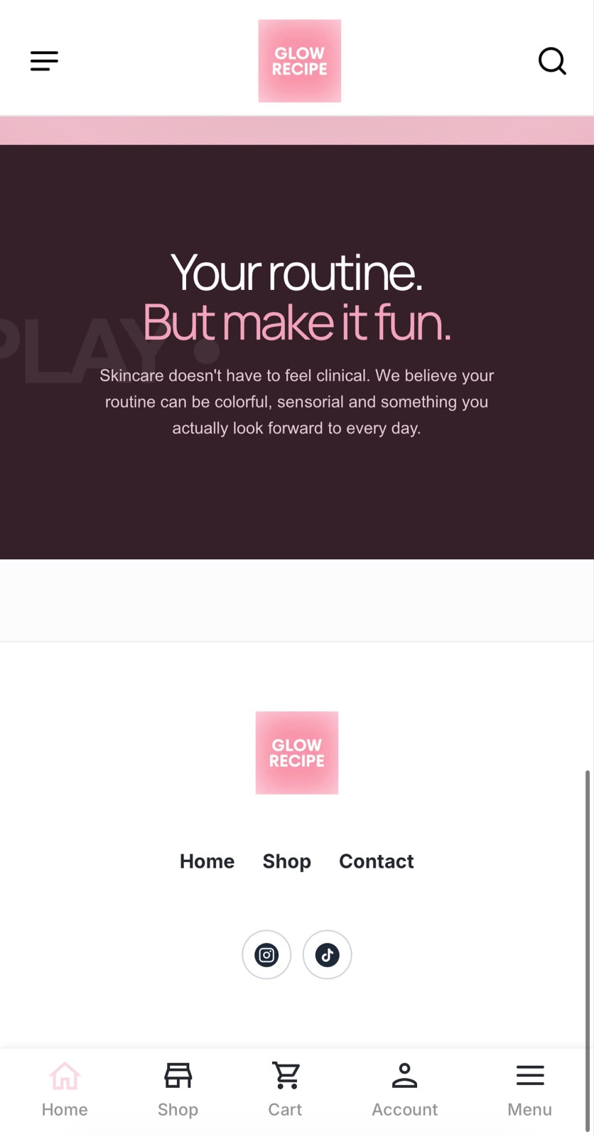 Example ecommerce store screen 4