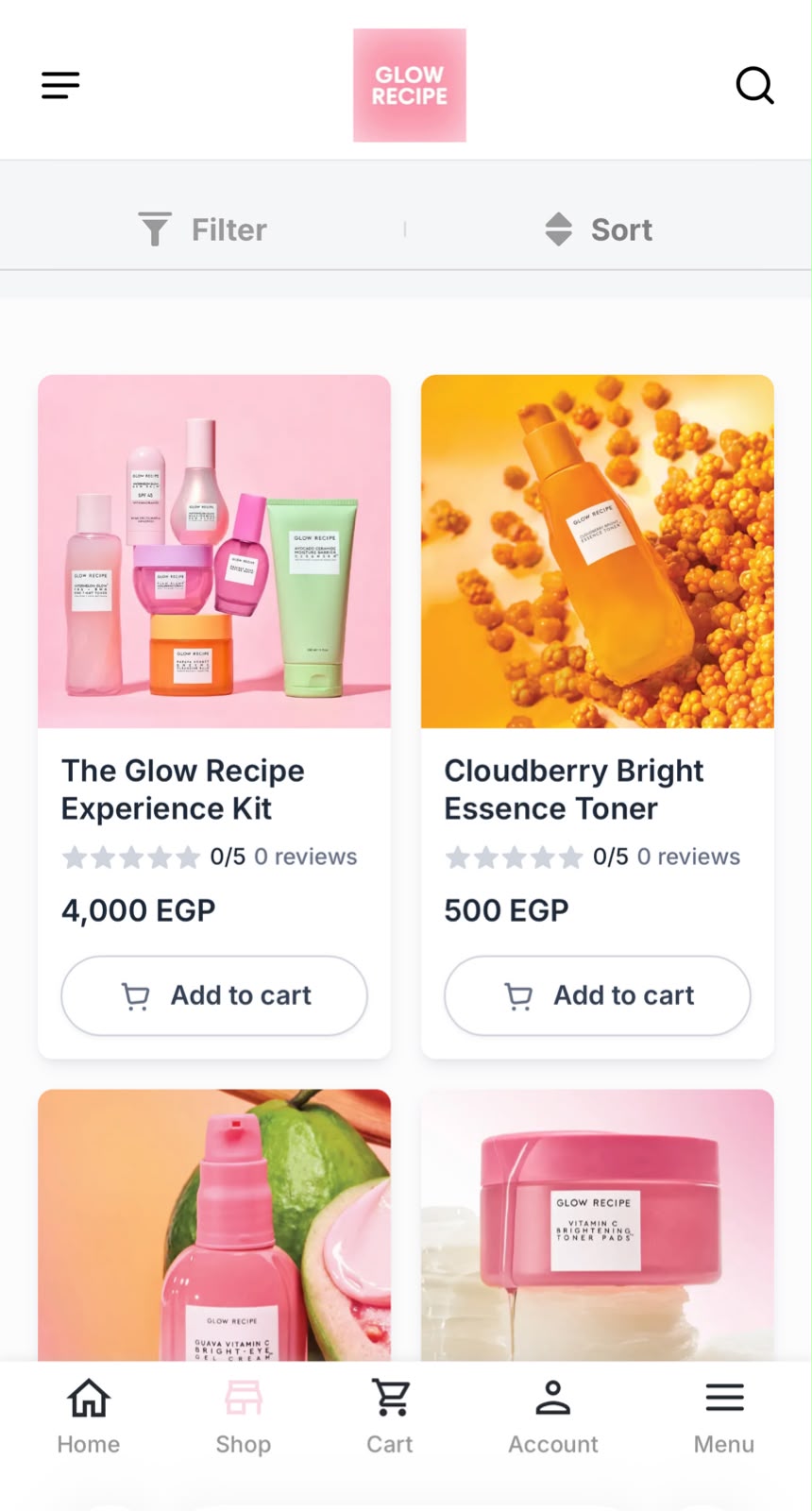 Example ecommerce store screen 5
